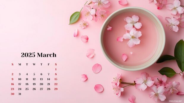 March Calendar 2025 Desktop Wallpapers HD 1.