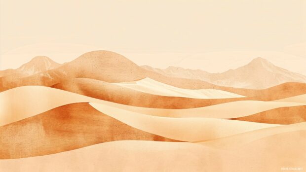 Minimalist abstract desert landscape Background 1080p.