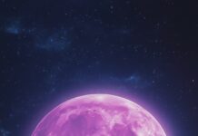 Night Sky Moon Wallpaper for iPhone.