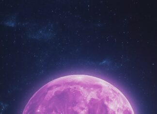 Night Sky Moon Wallpaper for iPhone.