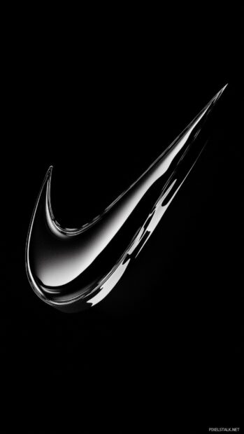 Nike logo in a minimalist 3D Wallpaper.