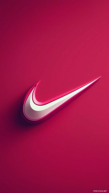 Nike logo in a simple iPhone wallpaper.