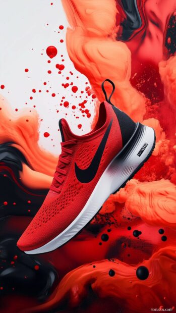 Nike running shoes wallpaper.