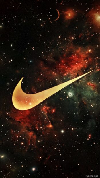 Nike swoosh Galaxy Wallpaper.