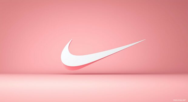 Pink Nike Desktop Wallpaper.