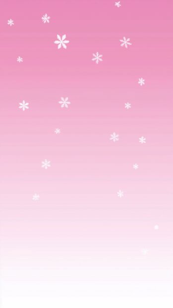 Simple Christmas wallpaper with a subtle gradient background with floating, simple white snowflakes scattered gently across.