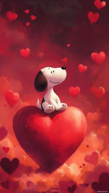 Snoopy Valentine Wallpaper.