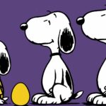 Snoopy and Easter Egg wallpaper for desktop.