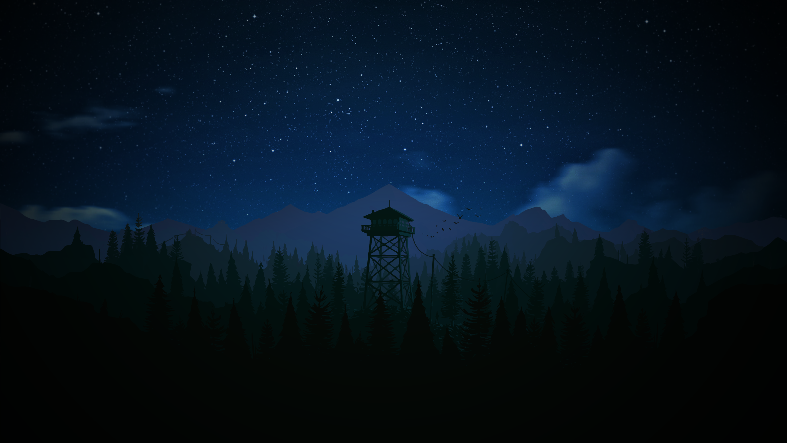 firewatch night wallpapers backgrounds version fire tower desktop forest pixelstalk copy