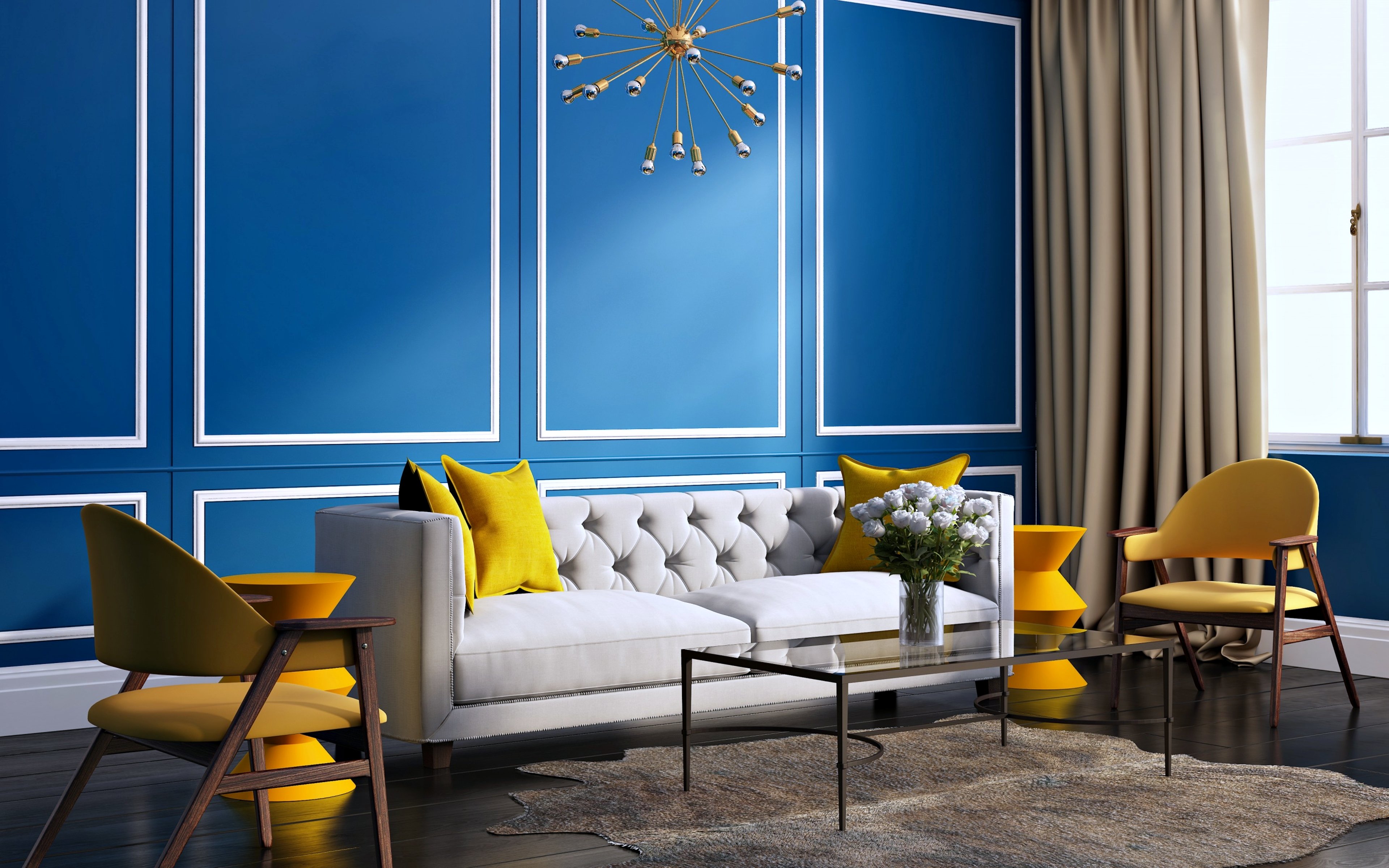 wallpaper interior design for living room