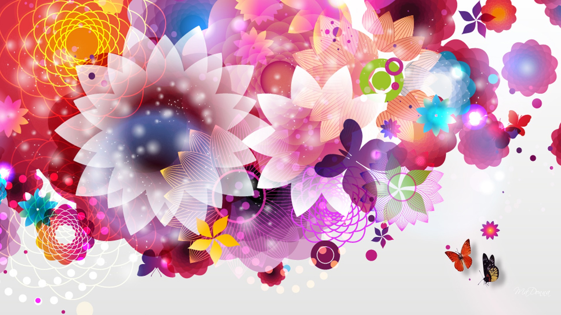 Cool abstract flower wallpaper HD - PixelsTalk.Net