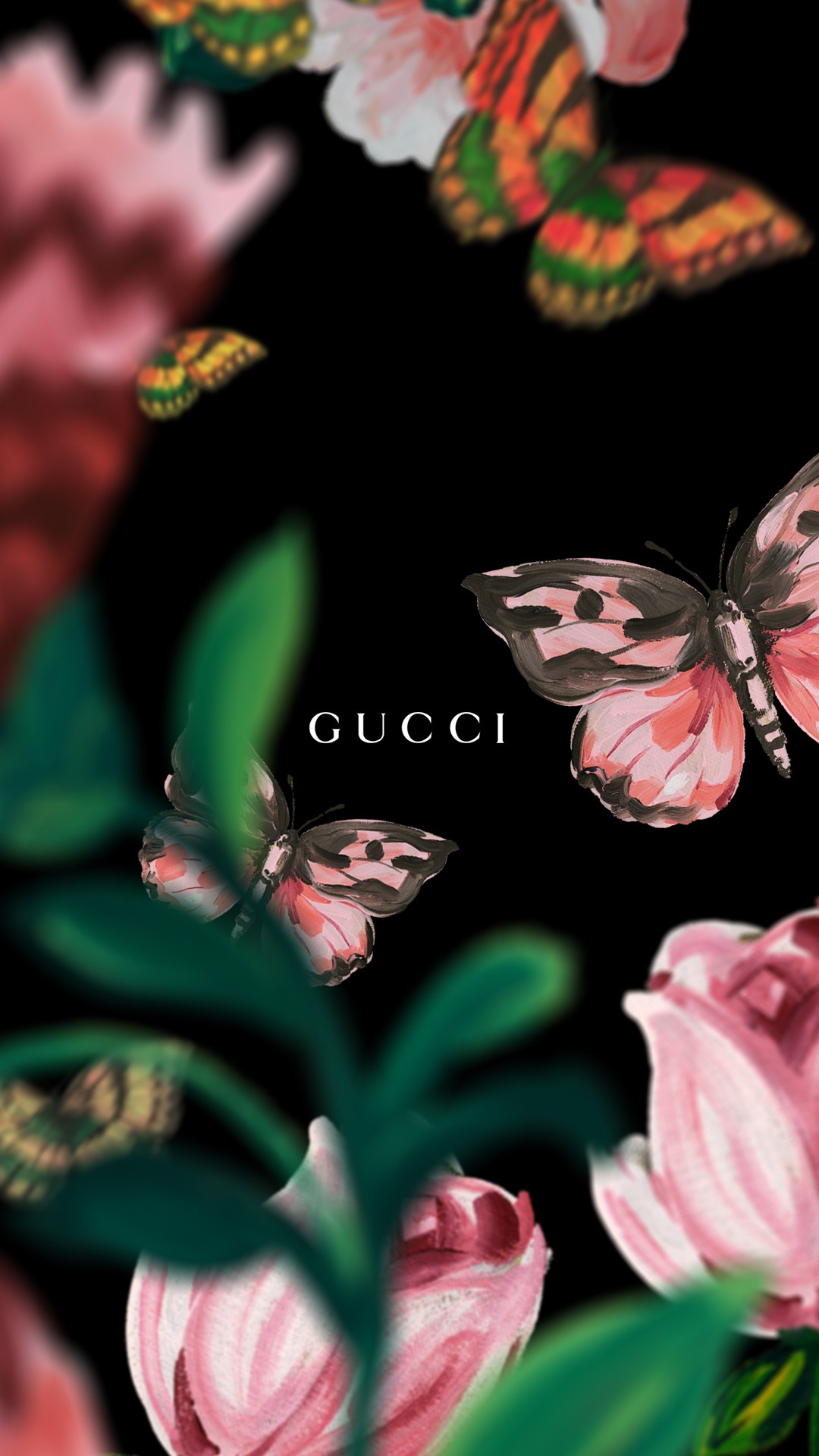 Gucci Snake Dark iPhone Wallpaper - iPhone Wallpapers