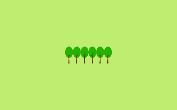 Minimalist Spring Tree Wallpaper.