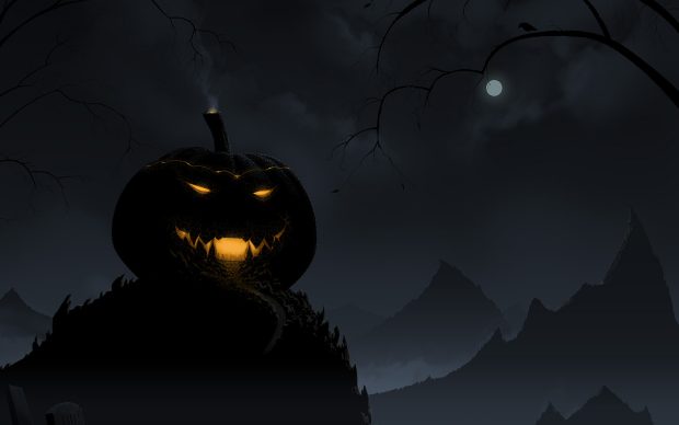 Scary Halloween Desktop Background 2.