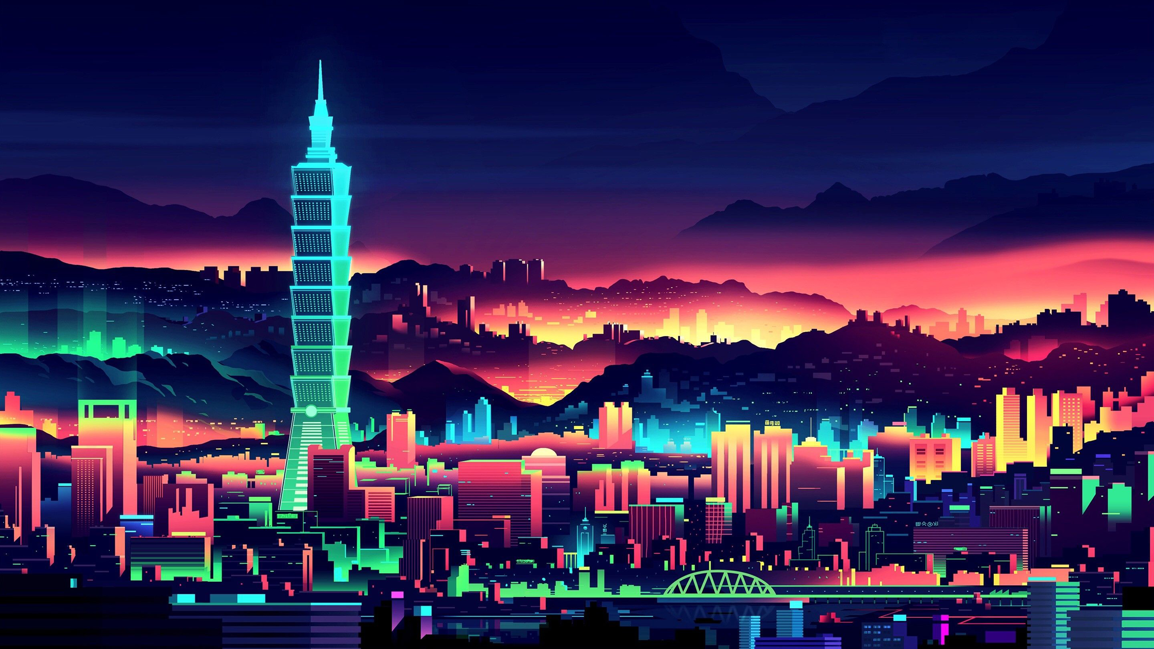 Bạn đang muốn tìm hình nền đẹp cho máy tính của mình? Hãy truy cập vào trang web của chúng tôi và tải về những hình nền Neon City với độ phân giải 4K. Đảm bảo bạn sẽ khiến mọi người ngưỡng mộ với phong cách trẻ trung và sành điệu của mình!