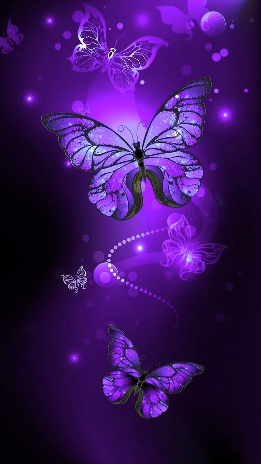 Download Y2k Aesthetic Sparkling Pink Butterflies Wallpaper