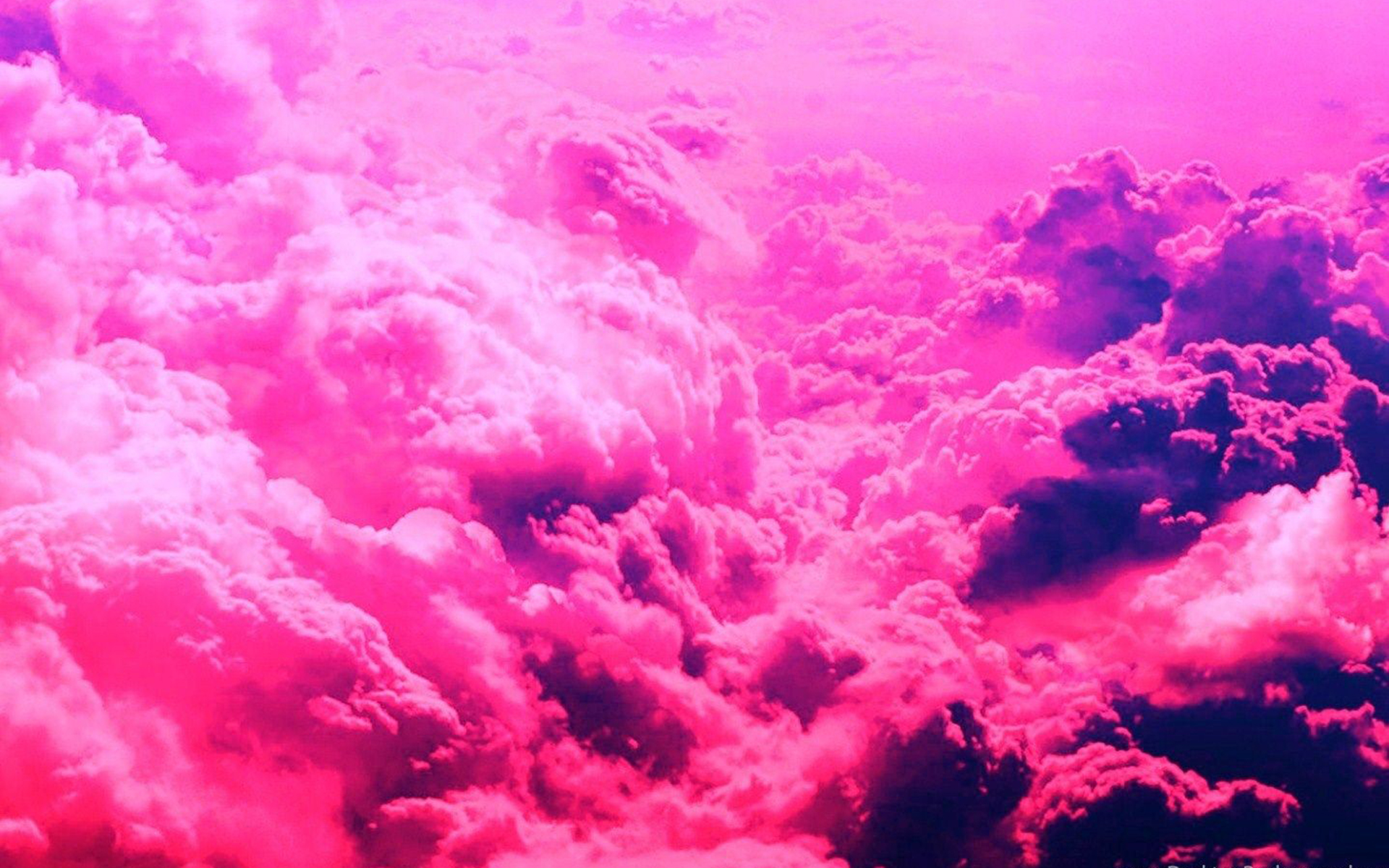 Небо становится розовым