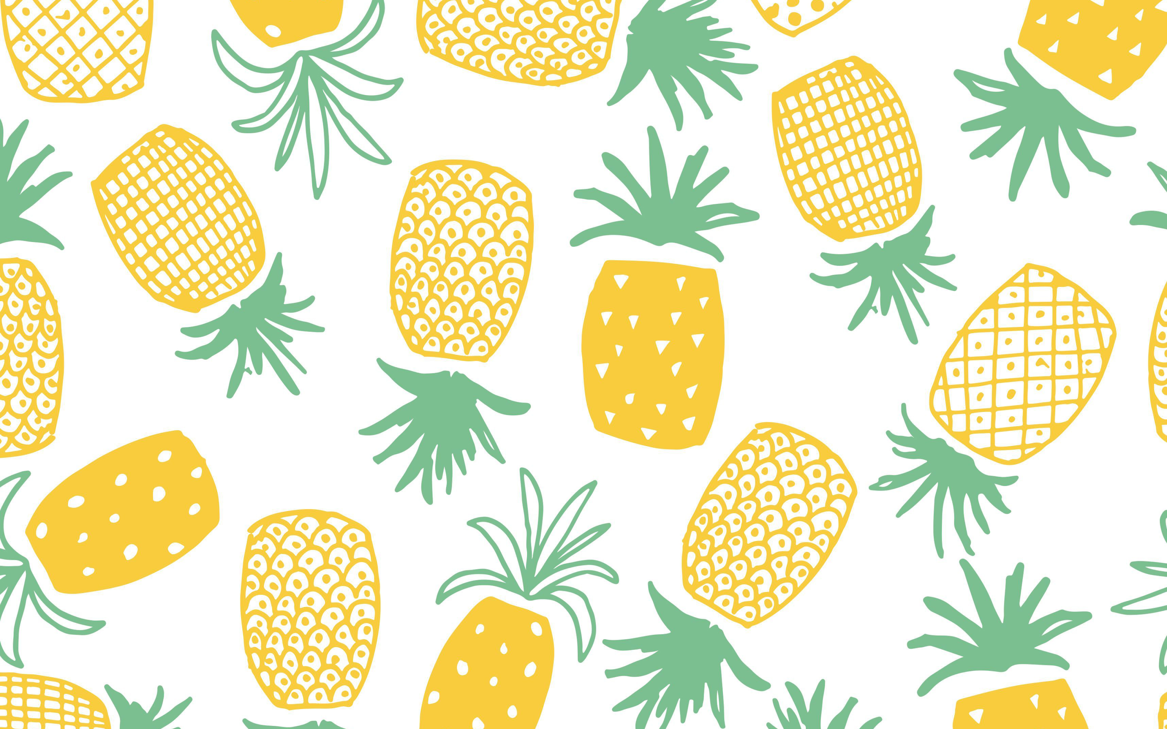 Kawaii Cute Pineapple Wallpapers  Wallpaper Cave
