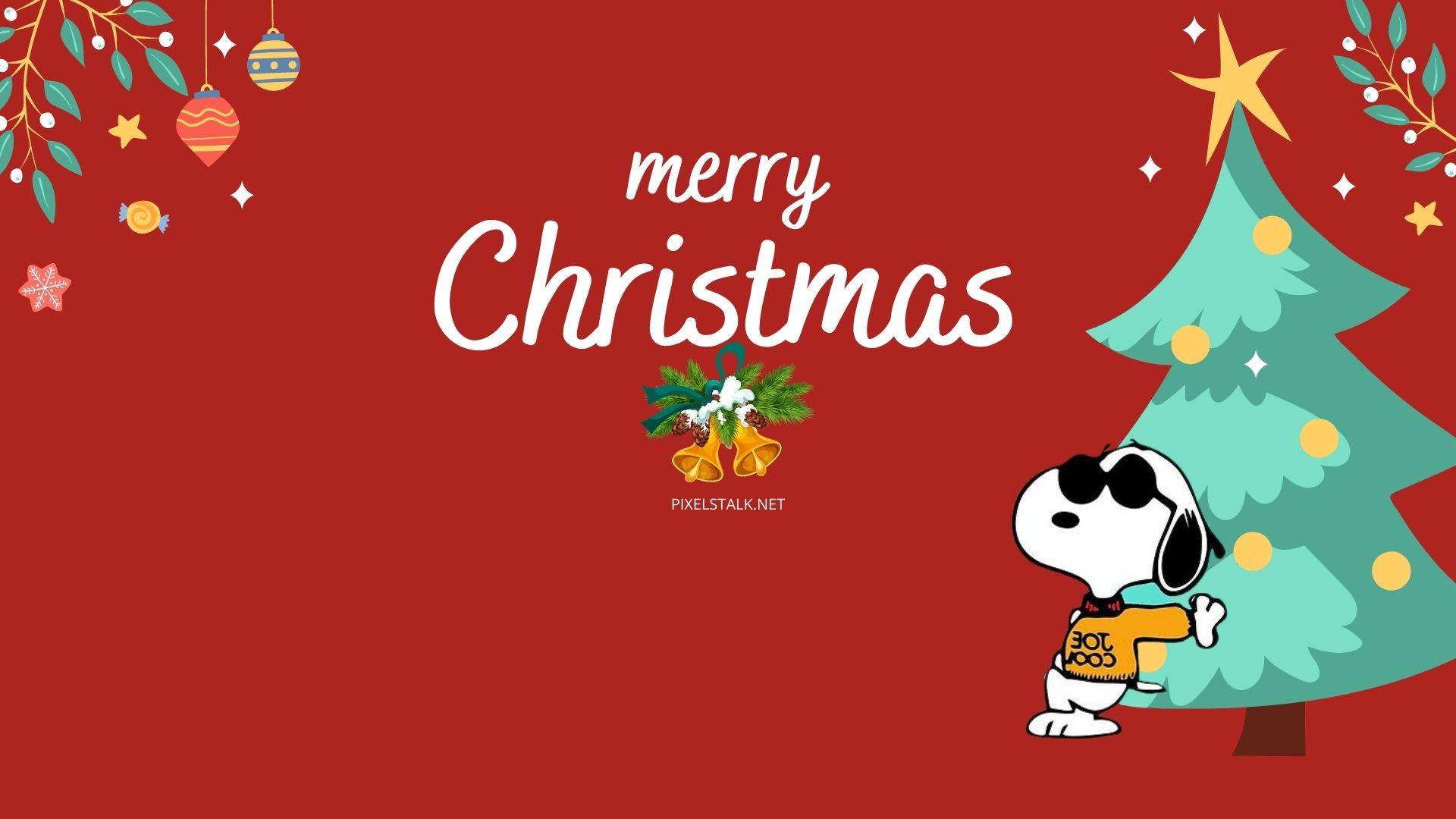 Hình nền Snoopy Giáng sinh đầy màu sắc sẽ mang đến cho bạn niềm vui tràn đầy khi trang trí cho máy tính của mình.