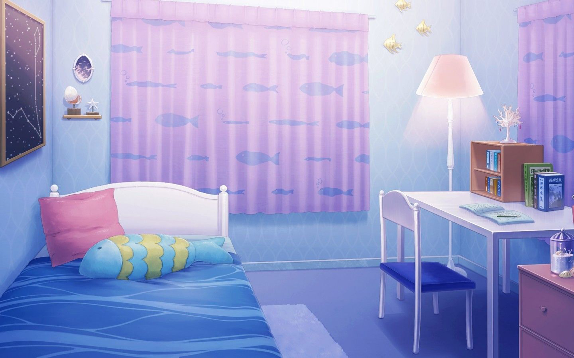 Yooyuball Decorated Bedroom Background