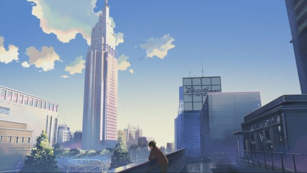 Aesthetic Anime Desktop HD Wallpaper City.