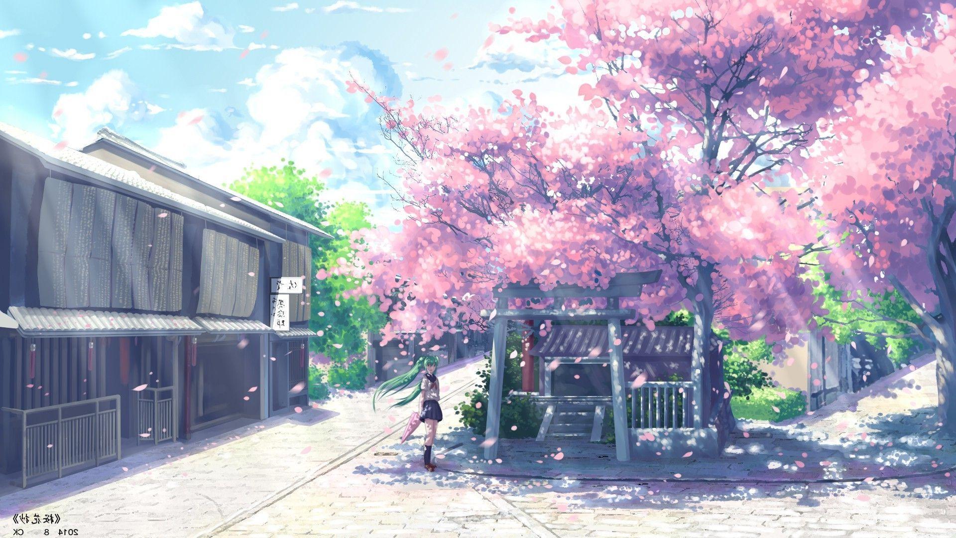 Download An Aesthetic Anime Background with Incredible Visuals  Wallpapers com