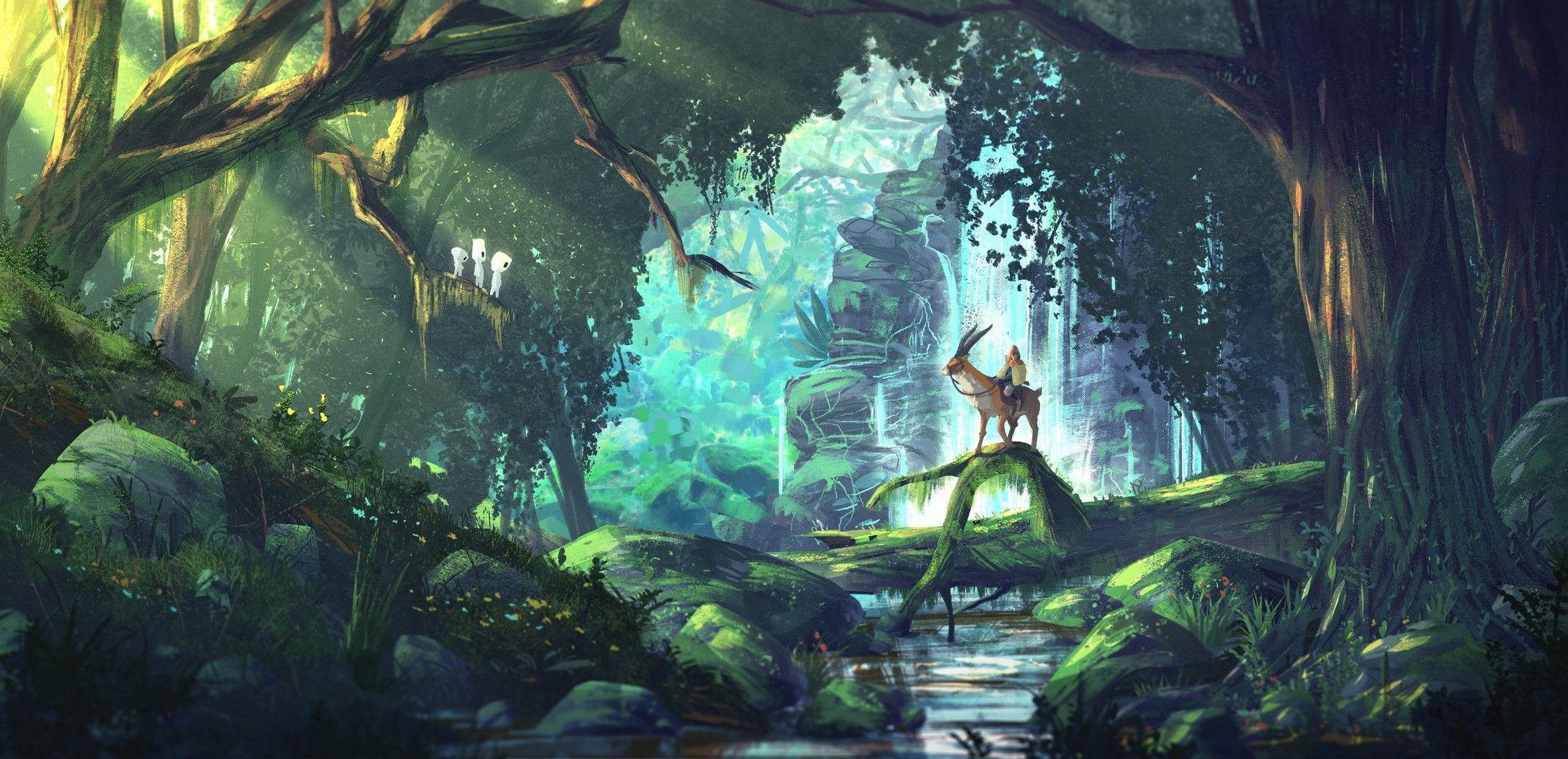 73+] Anime Forest Background - WallpaperSafari