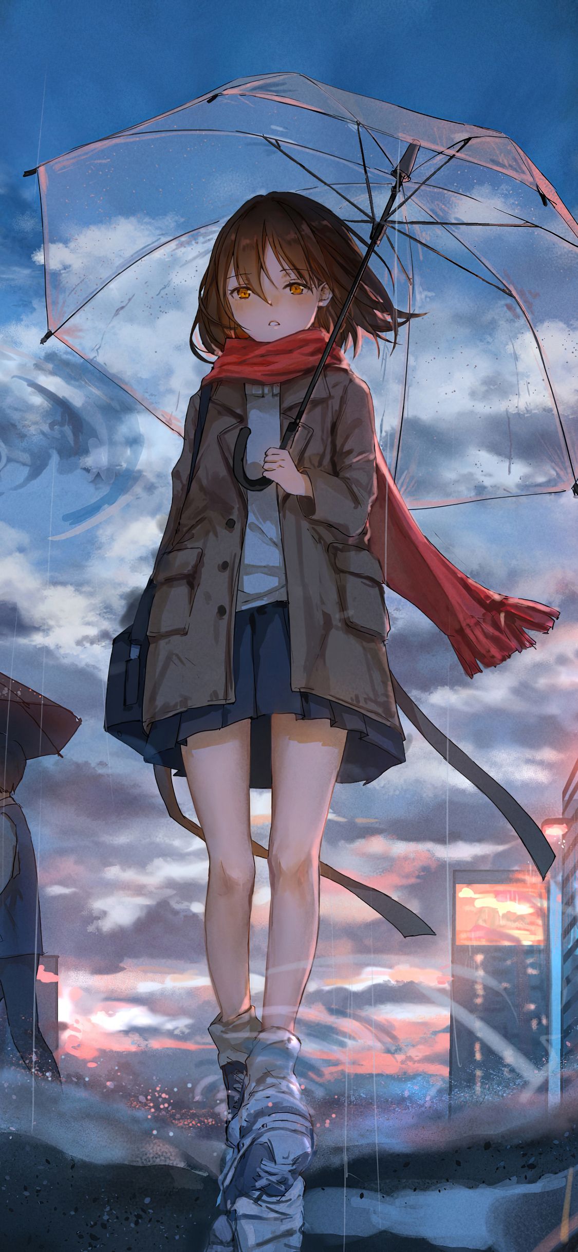 Girl  Rain Anime Aesthetic Wallpapers  Anime Wallpapers iPhone