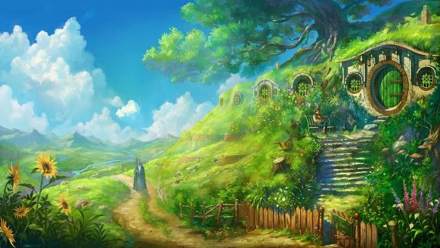 Beautiful Studio Ghibli Backgrounds.