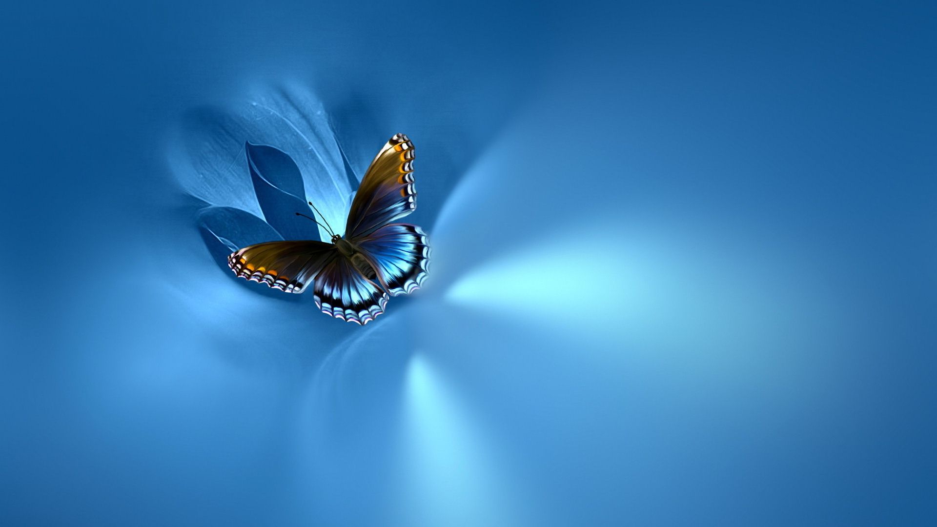 Blue glitz butterfly wallpaper APK for Android Download