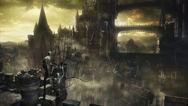 Castle Dark Souls Background HD.