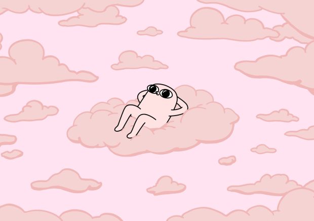 Cool Cute Background Wallpaper HD Pink Cloud.