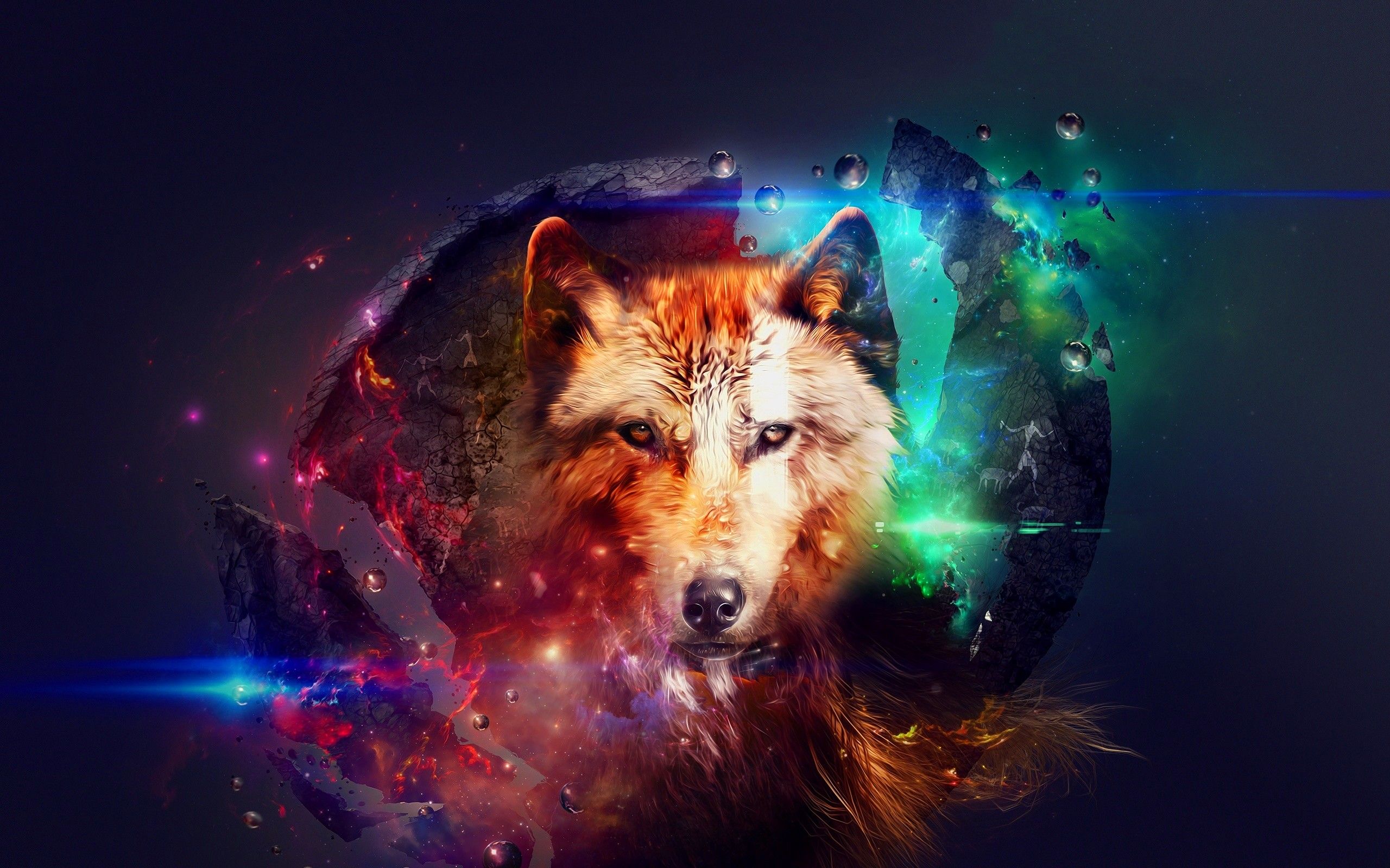 Cool Galaxy Wolf Wallpapers HD