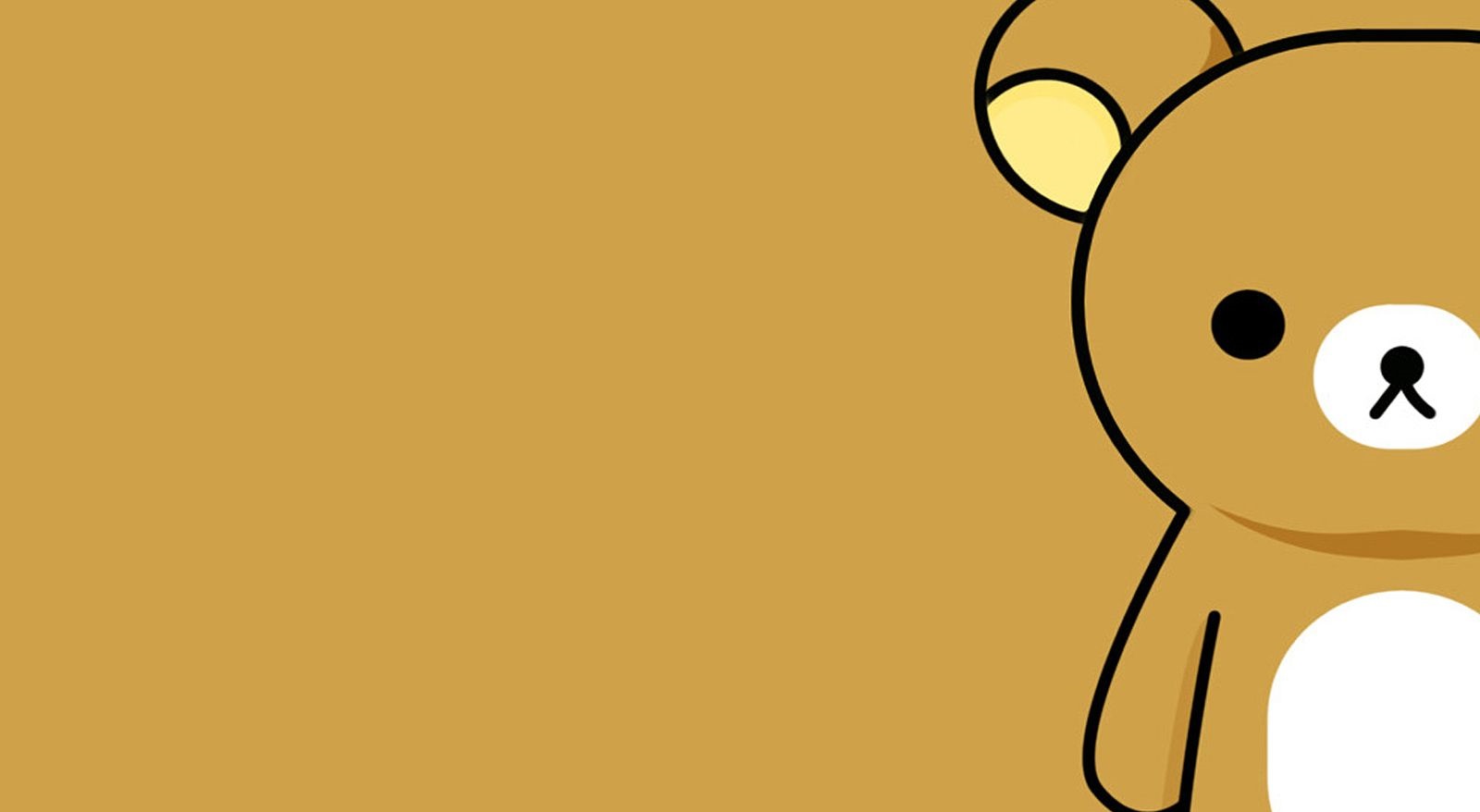 Line Charactor Cute Brown Bear Face Ilustration Art iPhone 8 Wallpapers  Free Download