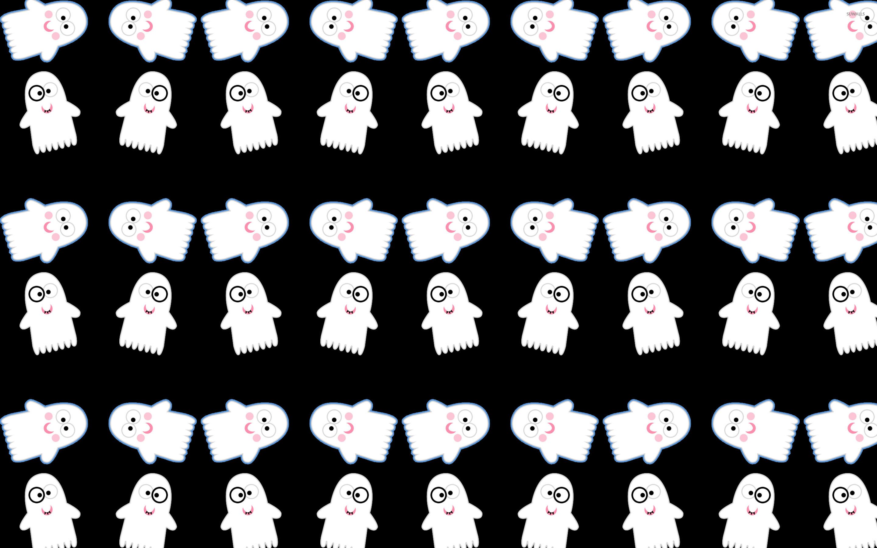 Cute Ghost Phone Wallpaper Background Wallpaper Image For Free Download   Pngtree