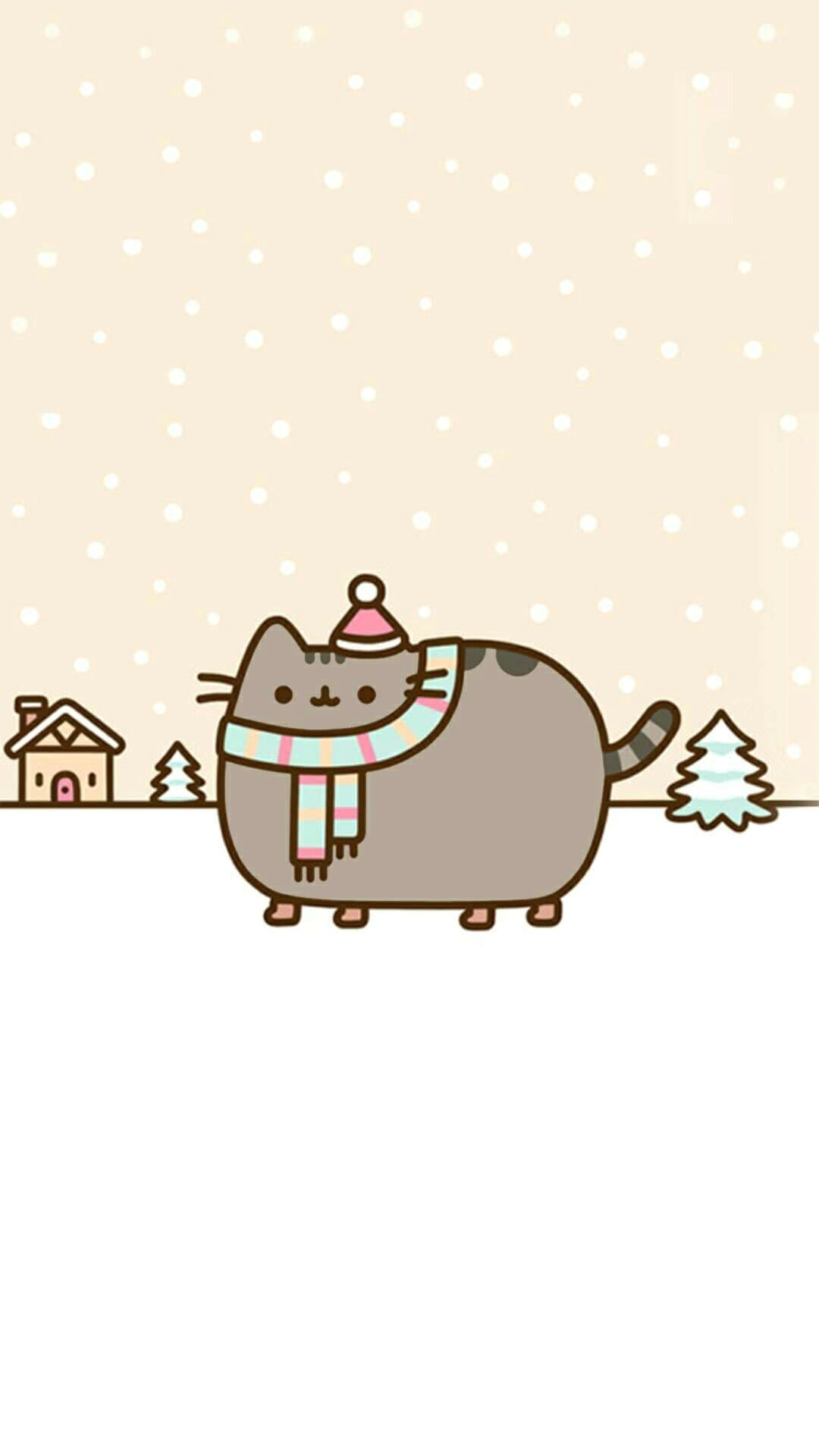 Free download christmas Cute christmas wallpaper Wallpaper iphone christmas  1080x1080 for your Desktop Mobile  Tablet  Explore 44 Pusheen House  Wallpapers  Pusheen Cat Desktop Wallpaper Pusheen Wallpaper for Computer Pusheen  Wallpaper iPhone