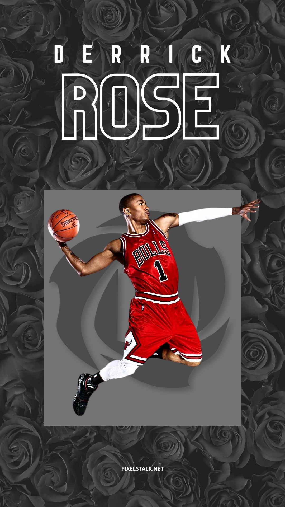 derrick rose logo iphone wallpaper