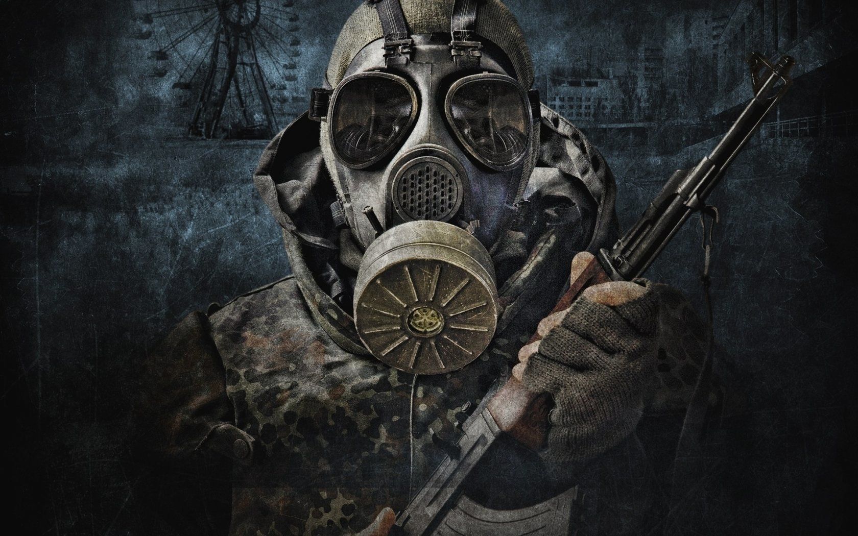 gas mask soldier wallpaper