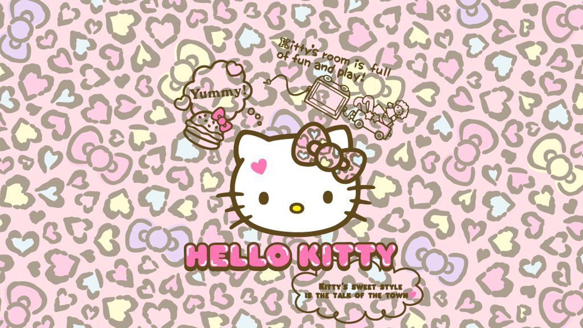 Download Polka Dot Hello Kitty Aesthetic Wallpaper  Wallpaperscom