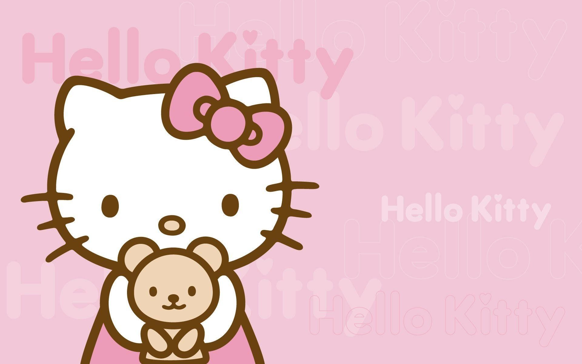 Hello Kitty  Black Background Wallpaper Download  MobCup