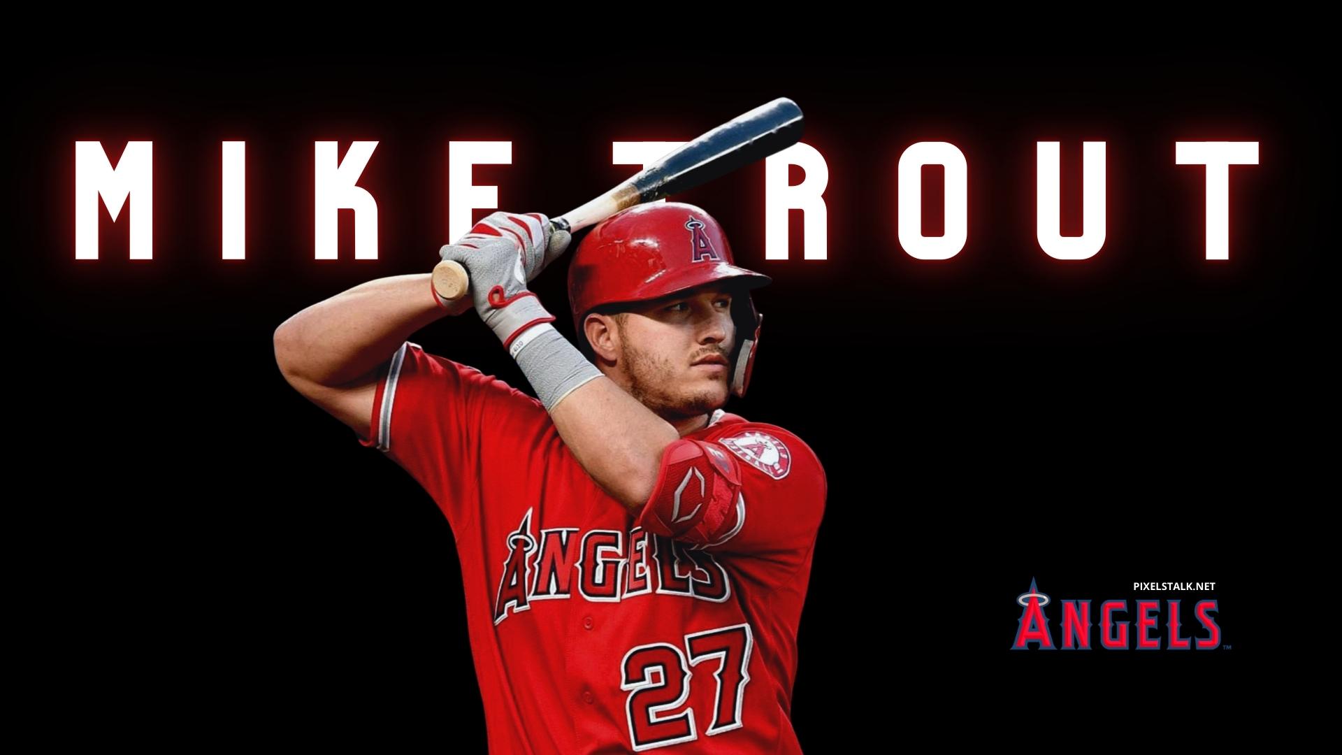 Download Mike Trout And His Team Wallpaper