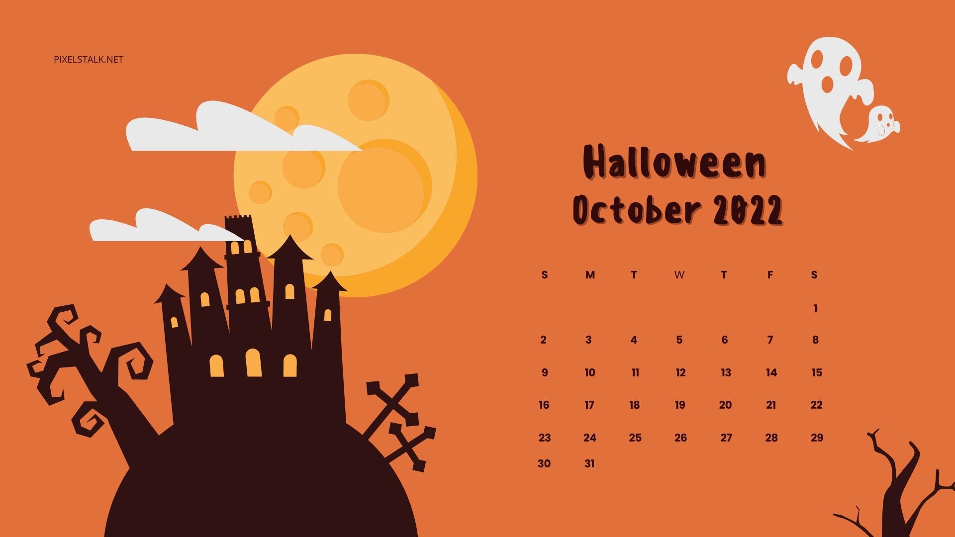 October 2022  Pumpkins Desktop Calendar Free October Wallpaper