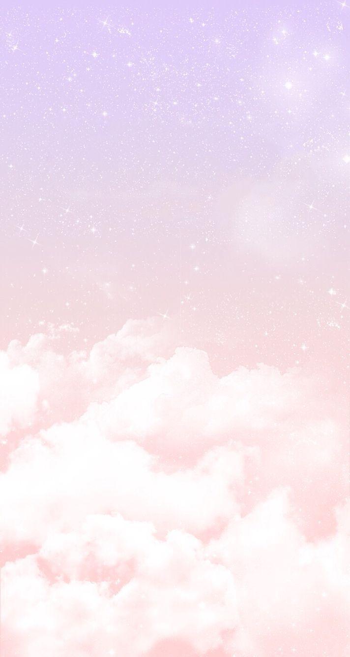 Pastel Lilac Pink Clouds Stars iPhone Phone  SIMPLE HOME HD phone wallpaper   Pxfuel