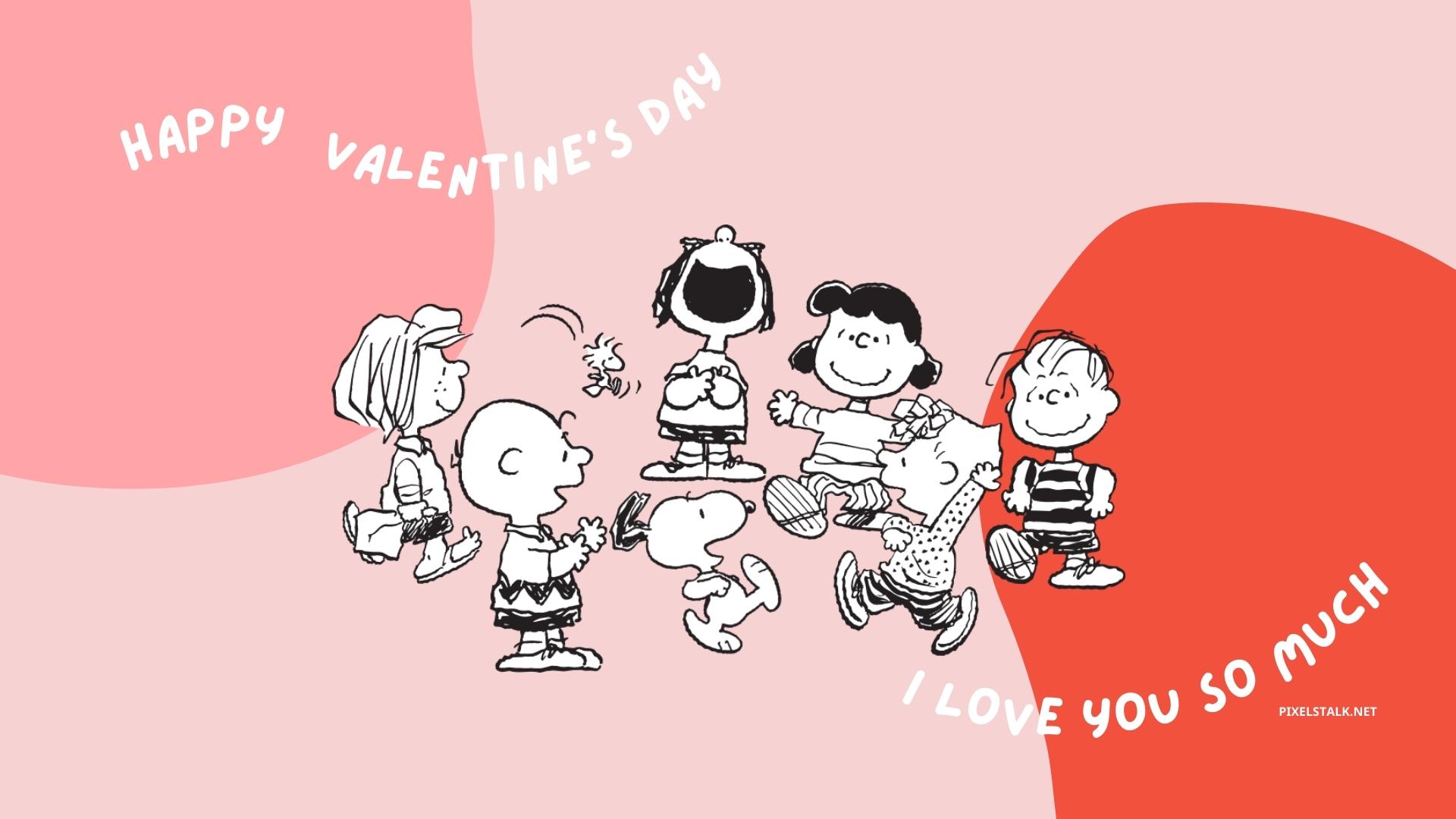 Download Snoopy Valentine Hearts And Letters Wallpaper  Wallpaperscom