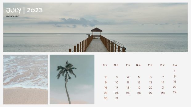 July 2023 Calendar Desktop Wallpapers