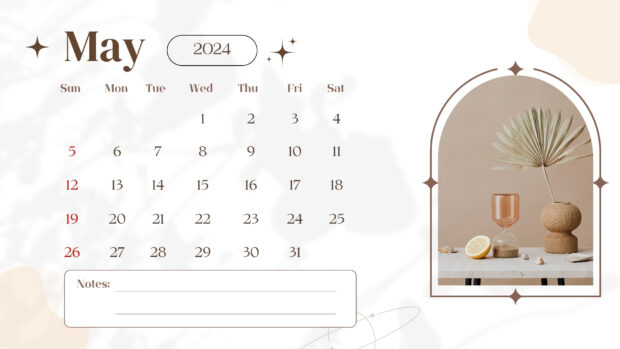 May 2024 Calendar Desktop Wallpapers