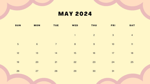 May 2024 Calendar Desktop Wallpapers