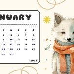 January 2024 Calendar Wallpaper HD.