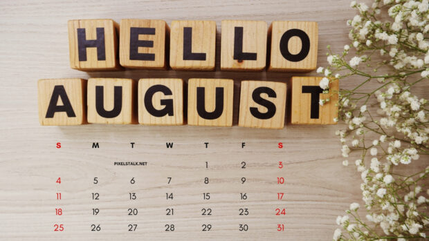August 2024 Calendar Image.