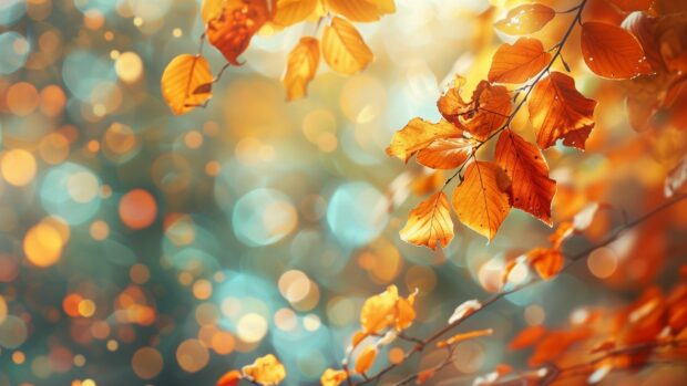 Cool Fall Leaves Wallpaper HD.